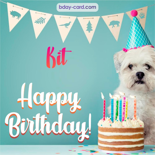 Happiest Birthday pictures for Kit with Dog