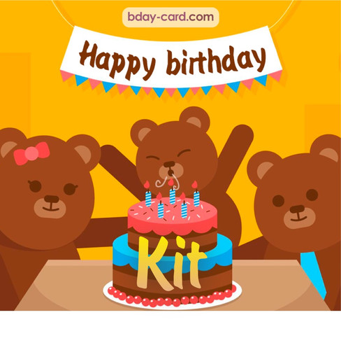 Bday images for Kit with bears