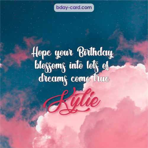 Birthday pictures for Kylie with clouds