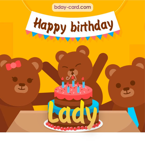 Bday images for Lady with bears