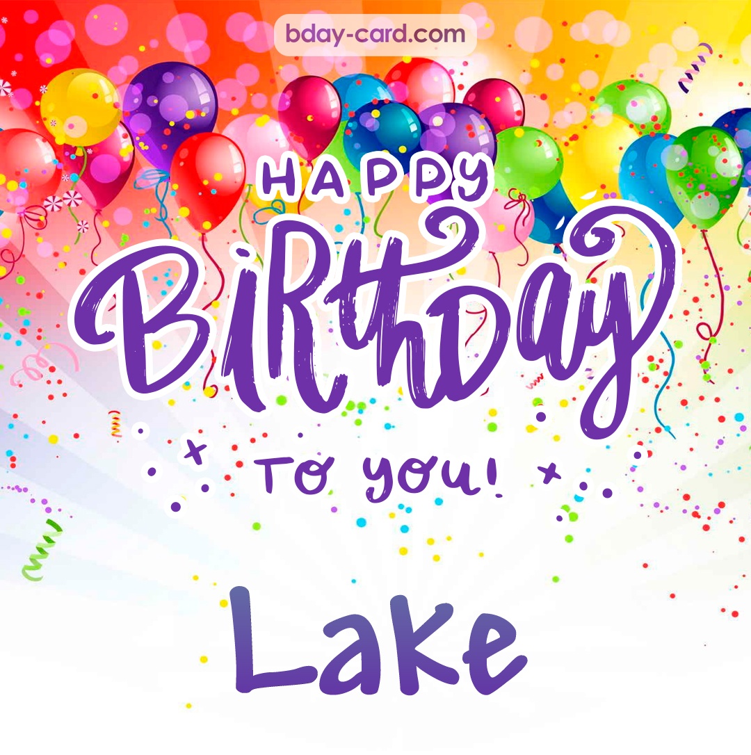 Beautiful Happy Birthday images for Lake