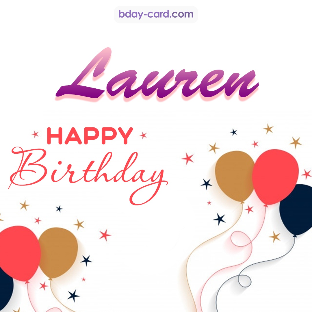 Bday pics for Lauren with balloons