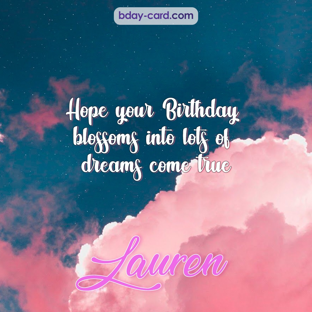 Birthday pictures for Lauren with clouds