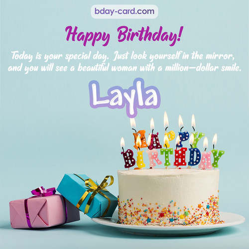 Birthday pictures for Layla with cakes