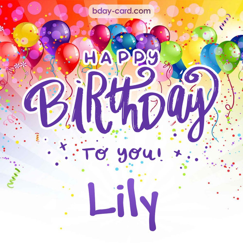 Beautiful Happy Birthday images for Lily