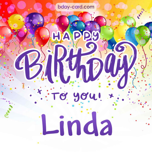 Beautiful Happy Birthday images for Linda