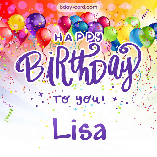 Beautiful Happy Birthday images for Lisa