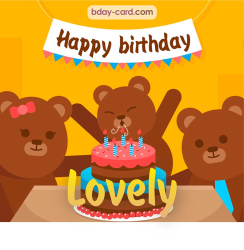 Bday images for Lovely with bears