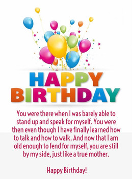 Cute happy birthday mom quotes with images