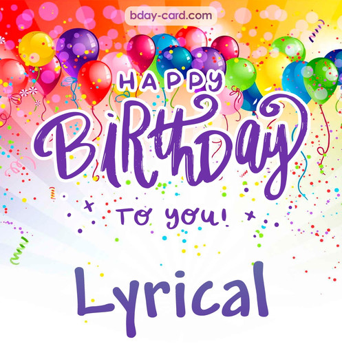 Beautiful Happy Birthday images for Lyrical