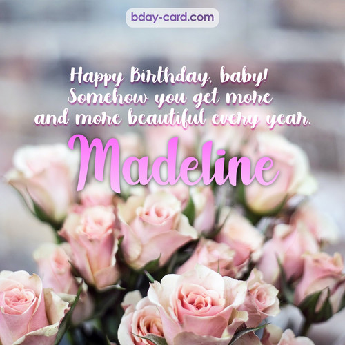Happy Birthday pics for my baby Madeline