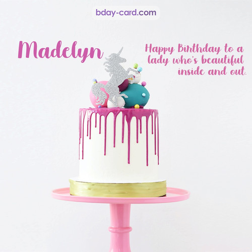 Bday pictures for Madelyn with cakes