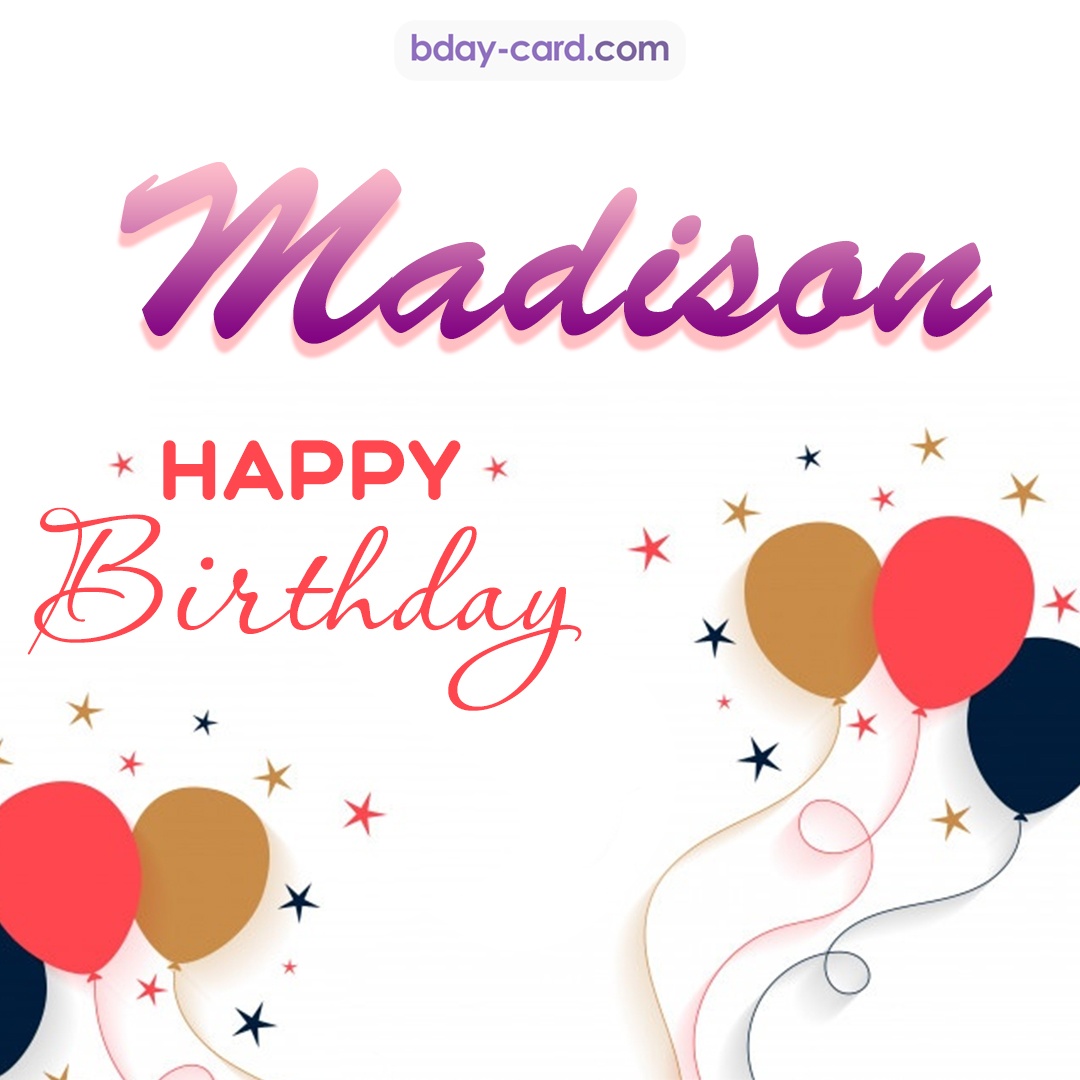 Happy Birthday Madison A Happy Birthday Song Youtube - Bank2home.com