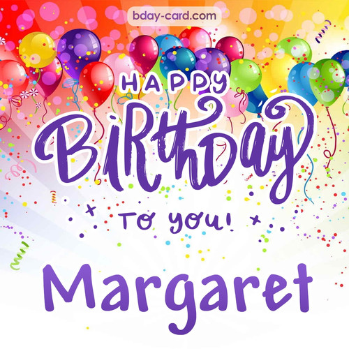 Beautiful Happy Birthday images for Margaret