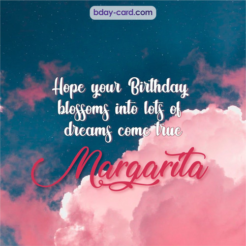 Birthday pictures for Margarita with clouds