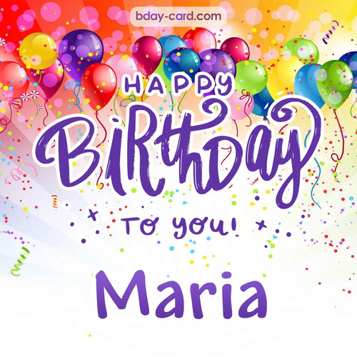 Beautiful Happy Birthday images for Maria