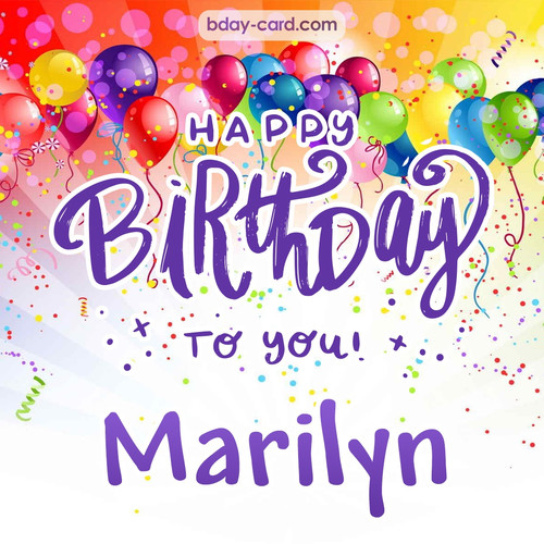 Beautiful Happy Birthday images for Marilyn
