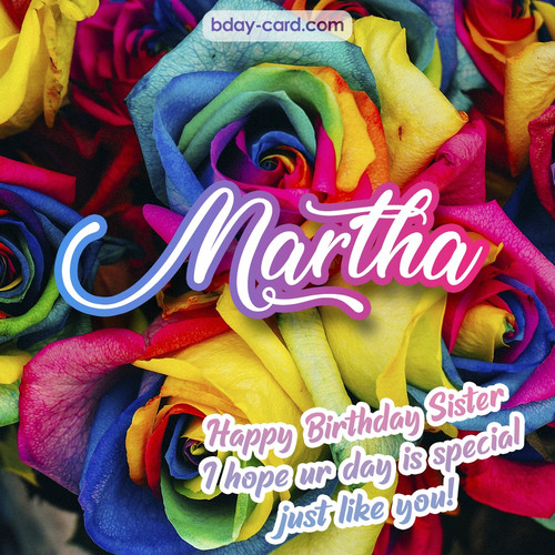 Happy Birthday pictures for sister Martha