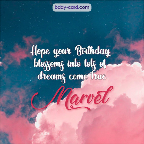 Birthday pictures for Marvel with clouds