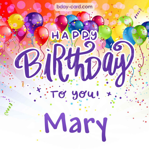 Beautiful Happy Birthday images for Mary