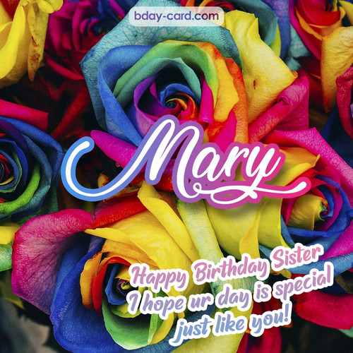 Happy Birthday pictures for sister Mary