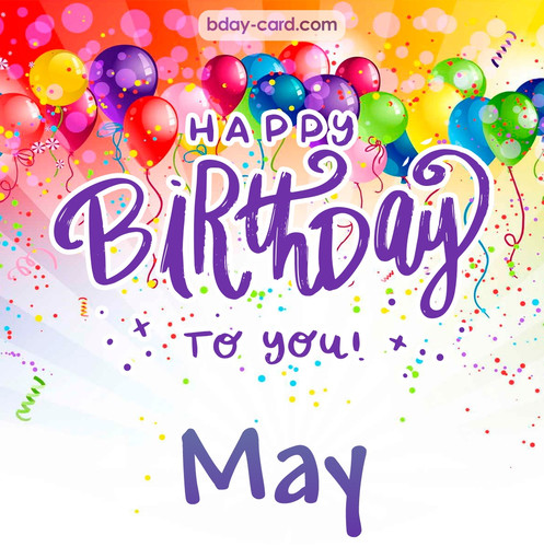 Beautiful Happy Birthday images for May