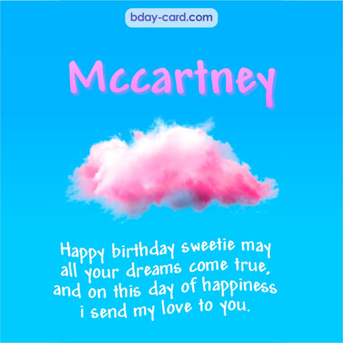 Happiest birthday pictures for Mccartney - dreams come true