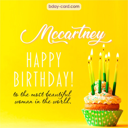 Birthday pics for Mccartney with cupcake