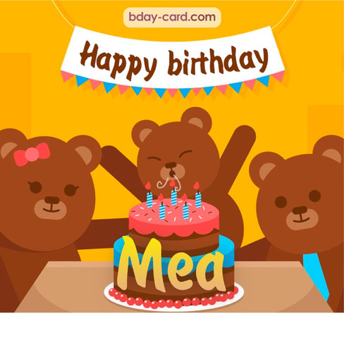 Bday images for Mea with bears