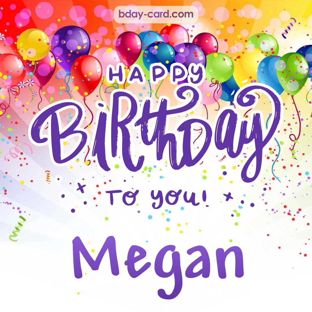 Beautiful Happy Birthday images for Megan