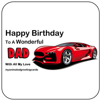 Happy birthdayto a wonderful dad animated dad birthday ca...