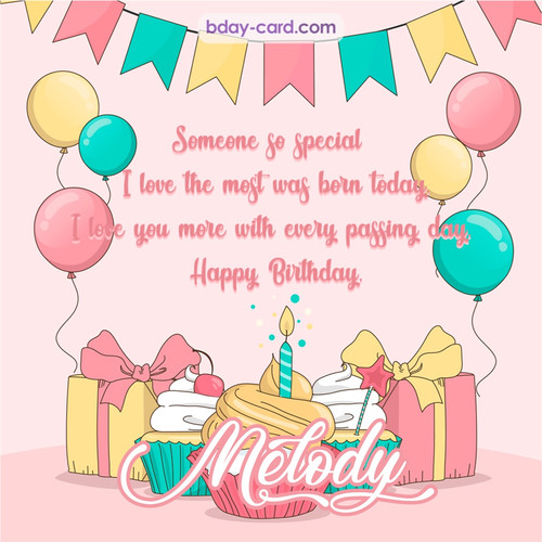 Greeting photos for Melody with Gifts