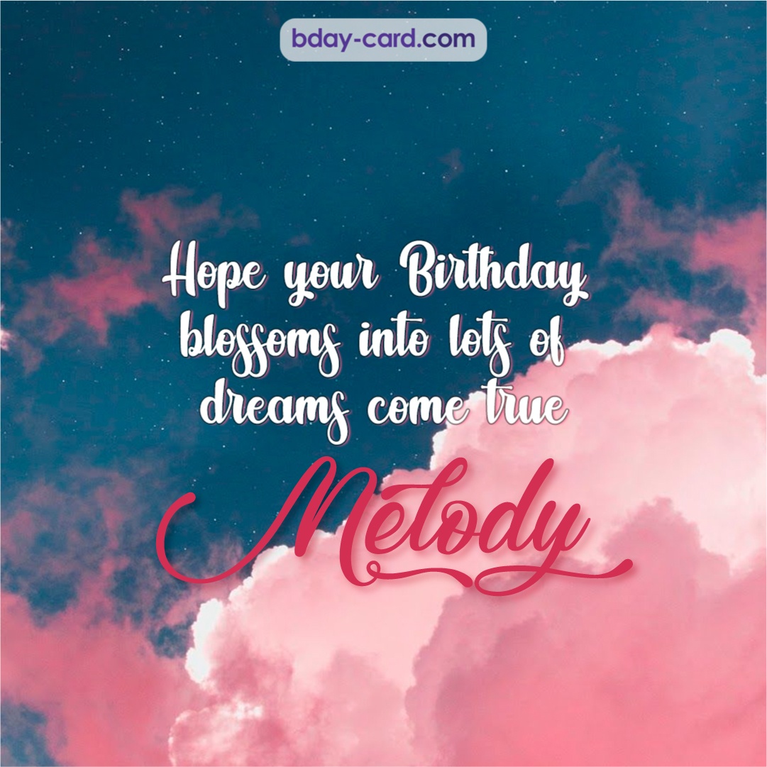 Birthday pictures for Melody with clouds