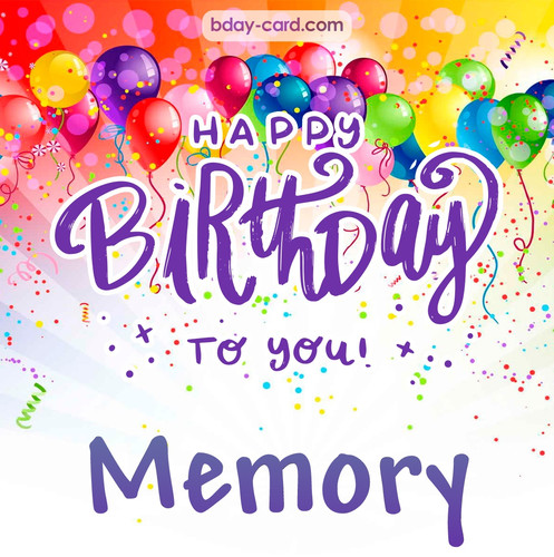 Beautiful Happy Birthday images for Memory
