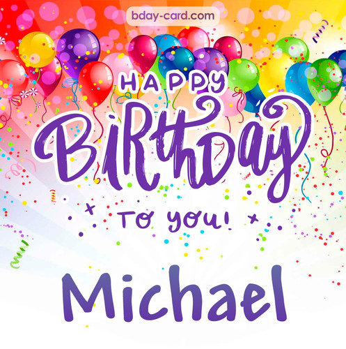 Beautiful Happy Birthday images for Michael