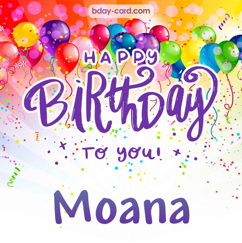 Beautiful Happy Birthday images for Moana