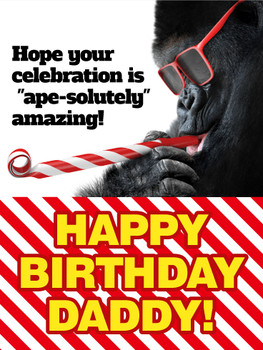 Ape solutely amazing birthday! happy birthday card for fa...