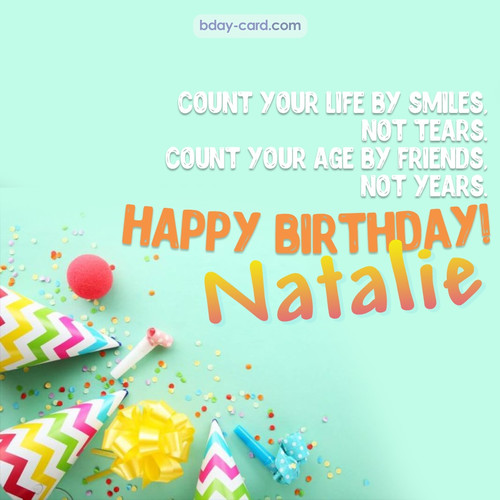 Birthday pictures for Natalie with claps