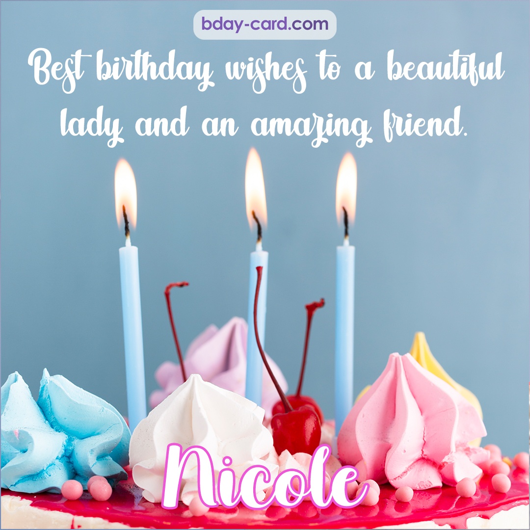 Birthday images for Nicole 💐 — Free happy bday pictures and photos ...