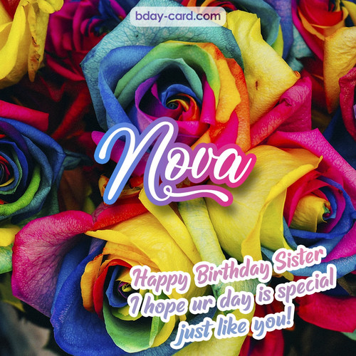 Happy Birthday pictures for sister Nova