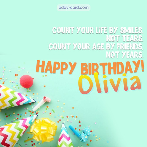 Birthday pictures for Olivia with claps