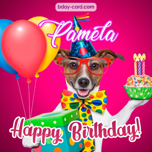 Greeting photos for Pamela with Jack Russal Terrier
