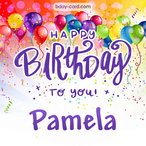 Beautiful Happy Birthday images for Pamela