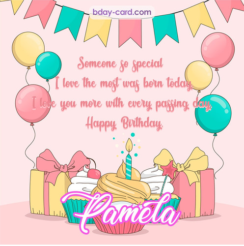 Greeting photos for Pamela with Gifts