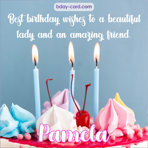 Greeting pictures for Pamela with marshmallows