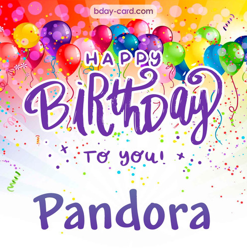 Beautiful Happy Birthday images for Pandora