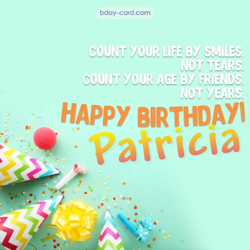 Birthday pictures for Patricia with claps