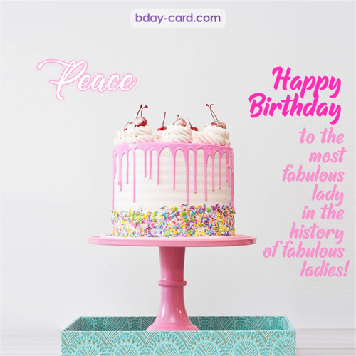 Bday pictures for fabulous lady Peace