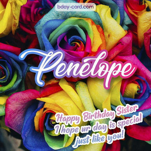 Happy Birthday pictures for sister Penelope