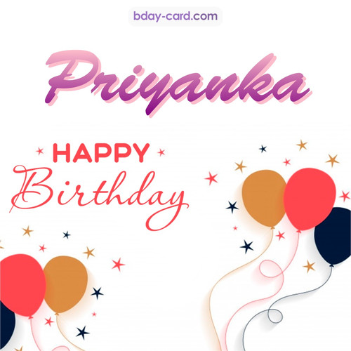 Bday pics for Priyanka with balloons